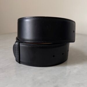 Dolce & Gabbana Black Leather Dress Belt 80cm